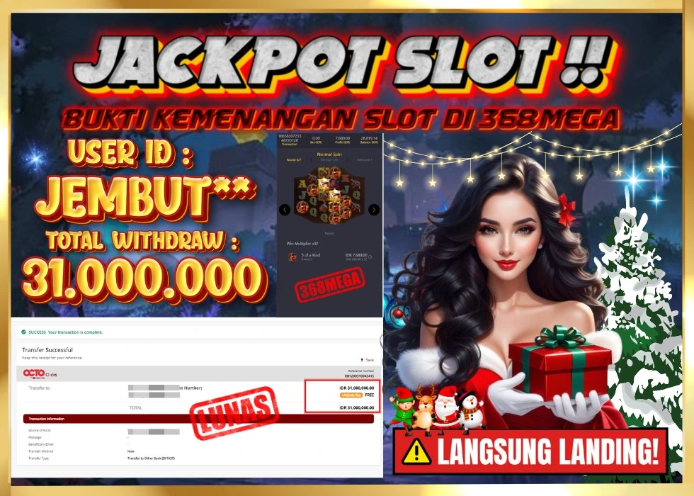368MEGA JACKPOT Rp 31.000.000 - LUNAS!!!