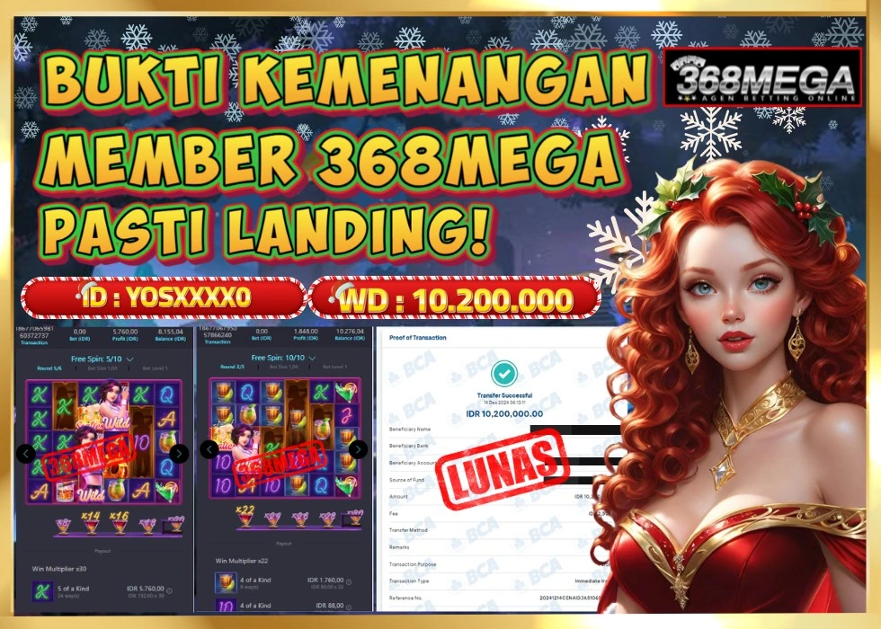 368MEGA JACKPOT Rp 10.200.000 - LUNAS!!!