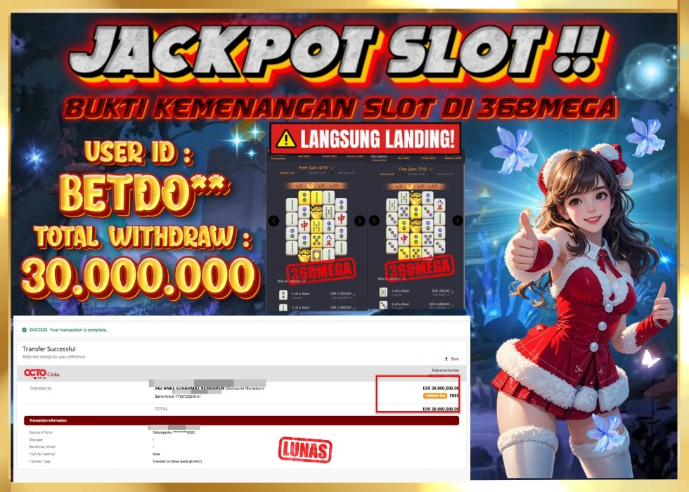 368MEGA JACKPOT Rp 30.000.000 - LUNAS!!!