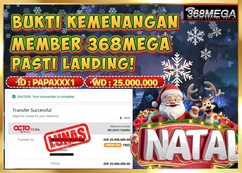 368MEGA JACKPOT Rp 12.900.000 - LUNAS!!!