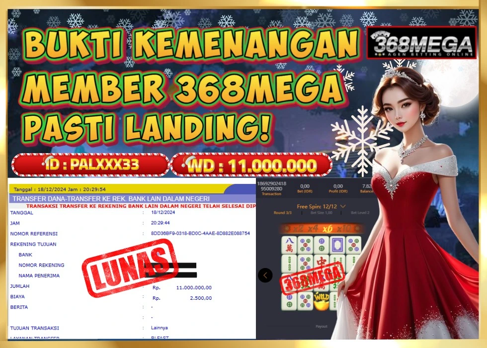 368MEGA JACKPOT Rp 11.000.000 - LUNAS!!!