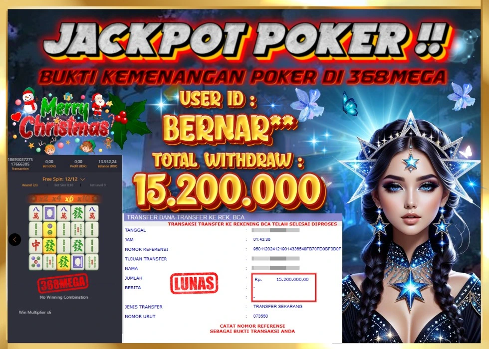 368MEGA JACKPOT Rp 15.200.000 - LUNAS!!!