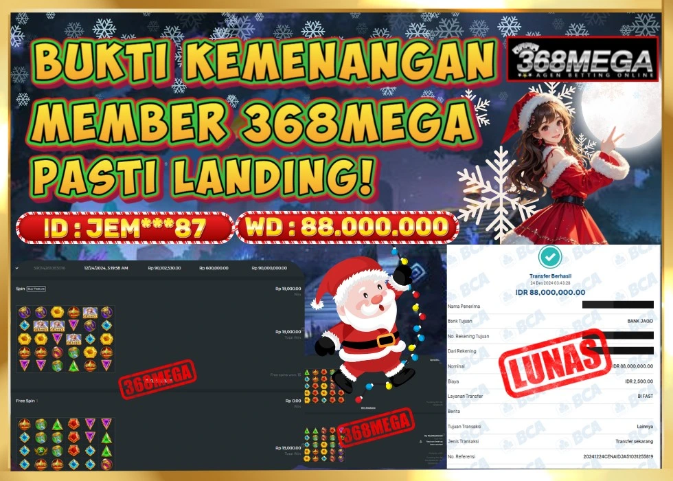 368MEGA JACKPOT Rp 88.000.000 - LUNAS!!!