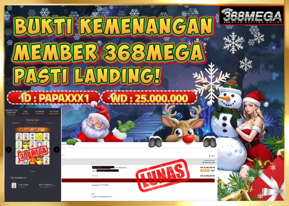 368MEGA JACKPOT Rp 25.000.000 - LUNAS!!!
