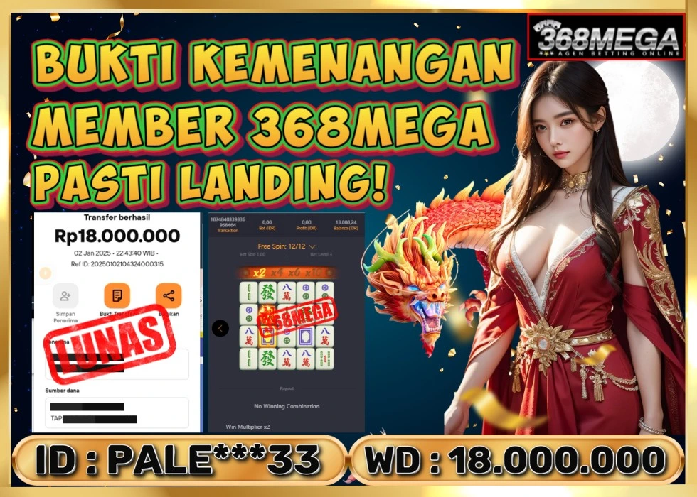 368MEGA JACKPOT Rp 18.000.000 - LUNAS!!!