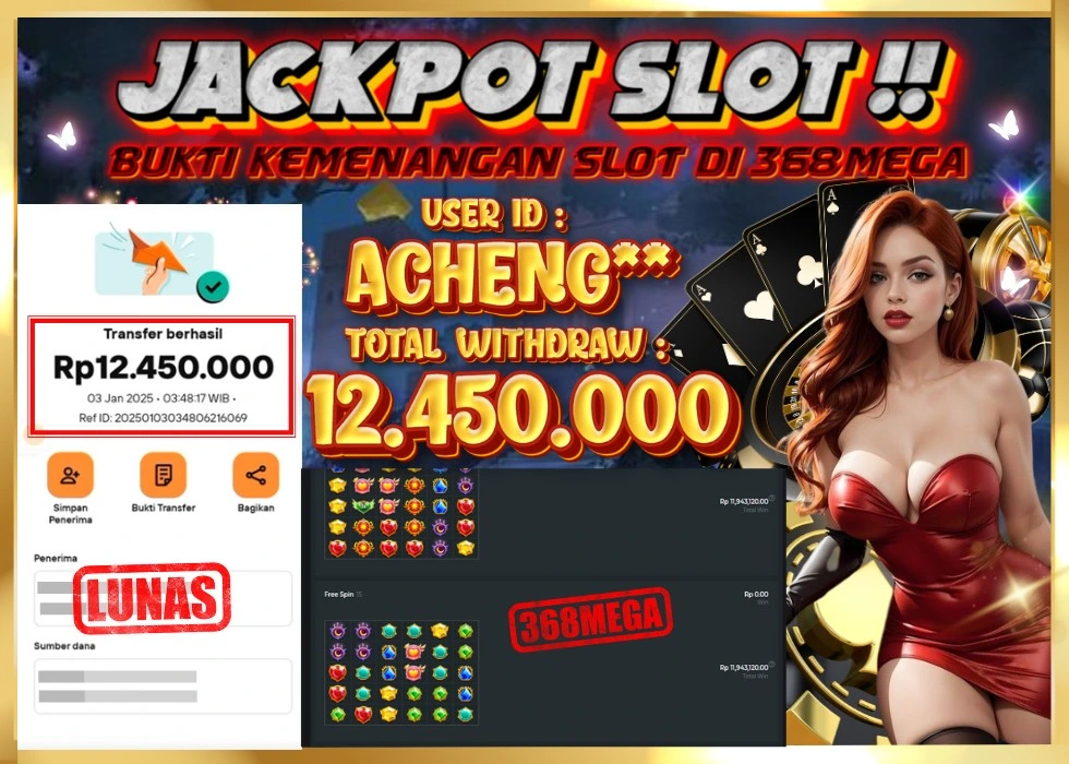 368MEGA JACKPOT Rp 12.450.000 - LUNAS!!!