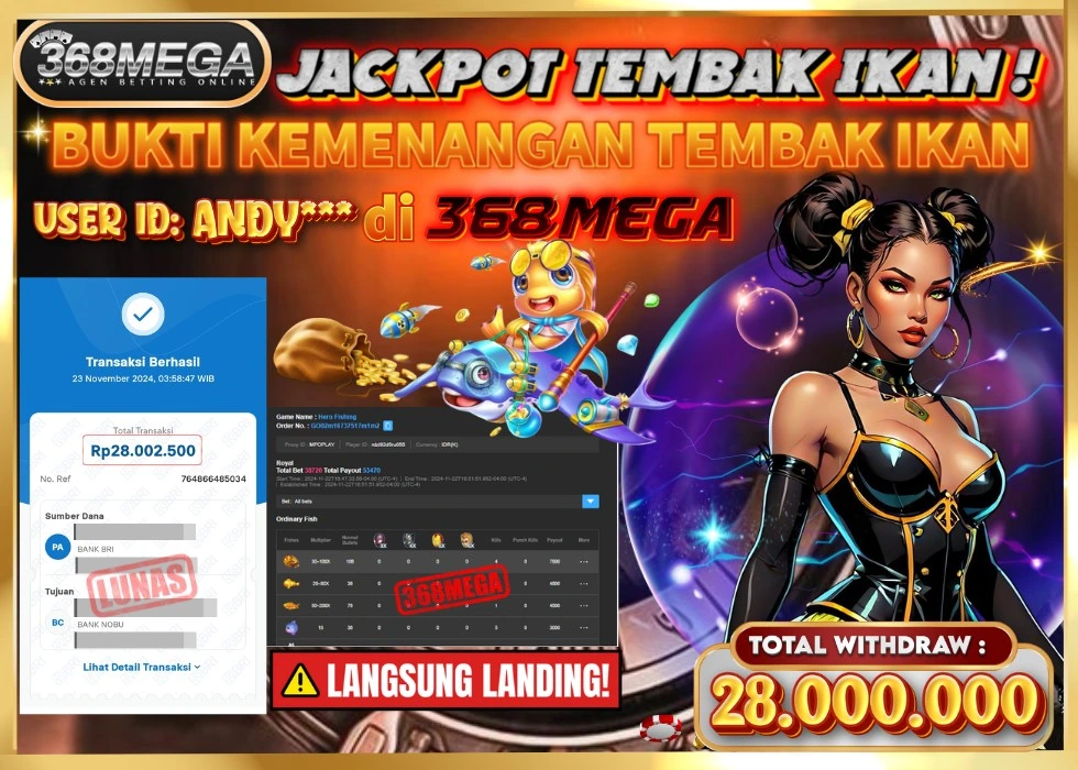 368MEGA JACKPOT Rp 28.000.000 - LUNAS!!!