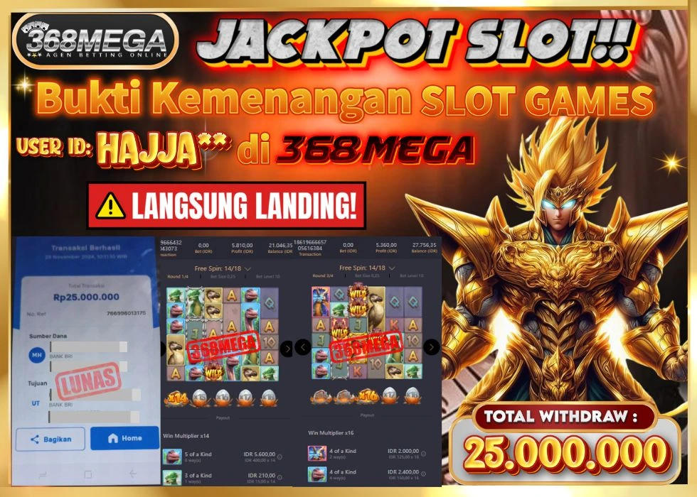 368MEGA JACKPOT Rp 25.000.000 - LUNAS!!!