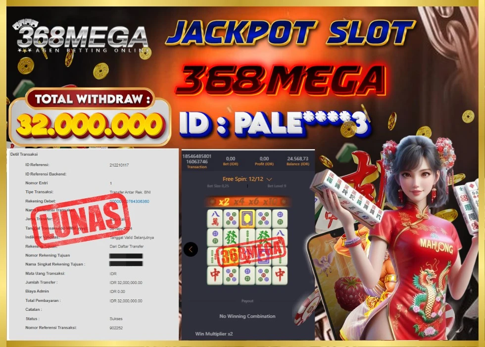 368MEGA JACKPOT Rp 32.000.000 - LUNAS!!!