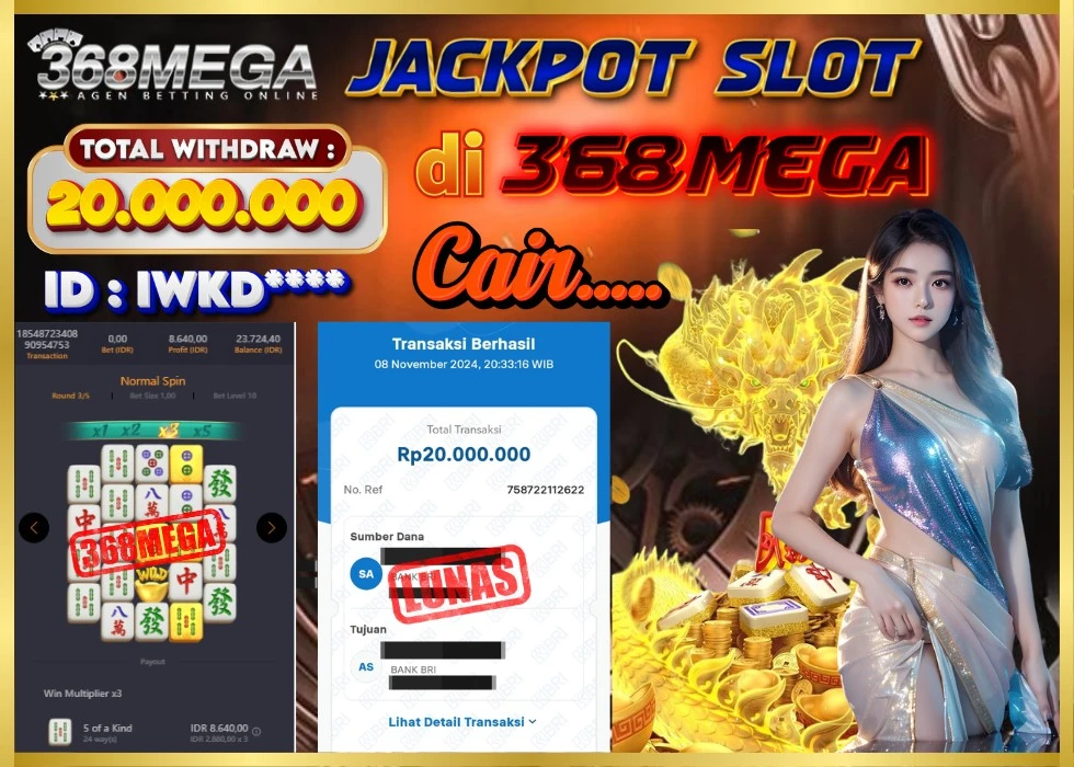 368MEGA JACKPOT Rp 20.000.000 - LUNAS!!!